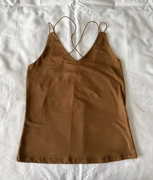 Brown Strappy Tank Top thumbnail 1