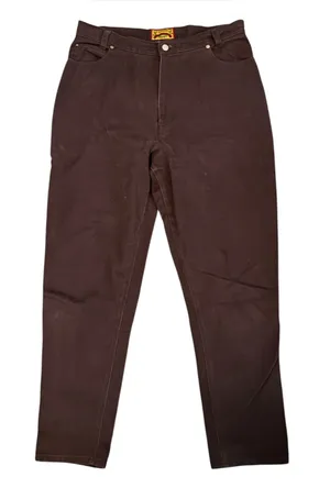 Vintage 90s J.G. Hook Jeanswear Tapered Leg Jeans High Rise Brown 16 thumbnail 1