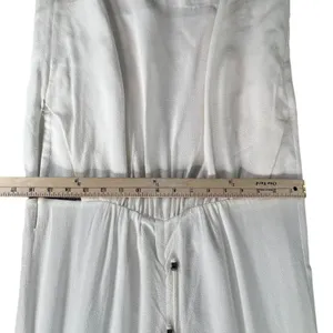REVOLVE IKKS Dress US 6 EU 38 White Viscose Lace Up Pockets Sporty Casual Chic‎ thumbnail 8