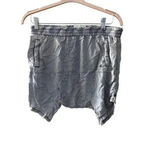One Teaspoon Sz 26 Calypsos Light Wash Chambray Harem Drop Crotch Beach Shorts thumbnail 2