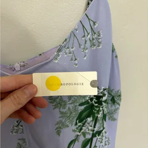 NEW Larke x Anthropologie Garden Party Lilac Purple Swing Mini Dress - Size M thumbnail 6