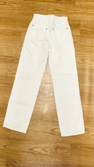 Reformation White Distressed Wash Vintage Jeans thumbnail 9