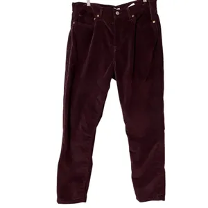 Levi’s Wedgie Skinny Burgundy High Rise Velveteen Womans Jeans Pants 33 Corduroy thumbnail 2