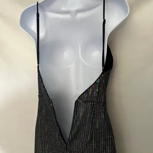 X By NBD Y2K Sequin Rainbow Mini Dress XS Club Festival Revolve Indie Sleaze thumbnail 10