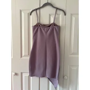 Blue Blush Purple Asymmetrical Mini Dress Women’s Medium Ruched Party Cocktail thumbnail 8