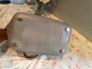 Michael Kors perforated bucket-style bag in gray thumbnail 8