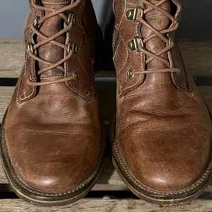 J Shoes brown leather Bailey combat style boots Size 8 B44‎ thumbnail 3