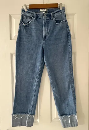 Abercrombie Jeans Ankle Straight High-Rise Ultra Curve Love thumbnail 1