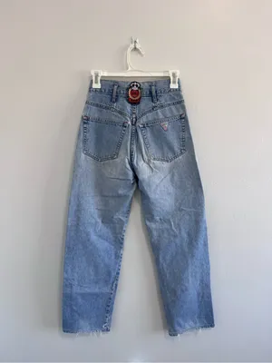Vintage 80s Guess by Georges Marciano High Waist Mom Jeans Rare Crest Patch 24 thumbnail 2