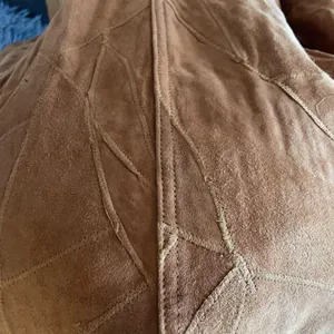 JUICY LUCY Tan/Brown Leather Suede Jacket Size M thumbnail 8