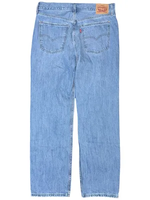 Levi’s Low Pro Straight Jeans Relaxed Slouchy Womens Sz 30 Distressed Blue Denim thumbnail 2