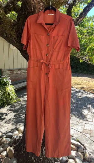 Marine Layer Joni Jumpsuit in Baked Clay thumbnail 1