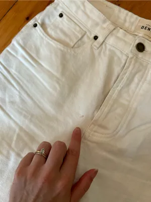 Sézane denim white jeans 36/ 4 thumbnail 2