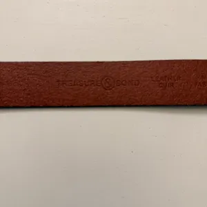 Treasure and Bond Oval Decrotive Buckle Leather Belt thumbnail 2