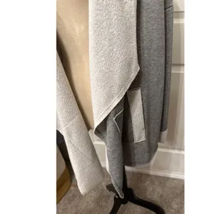 Cozy Casual Waterfall Drape Open Longline Cardigan, XL thumbnail 3