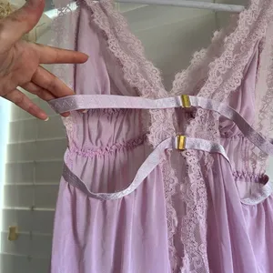 Source Unknown Pink Lace Open Back cut out Babydoll Lingerie top 2X romantic coquette thumbnail 5
