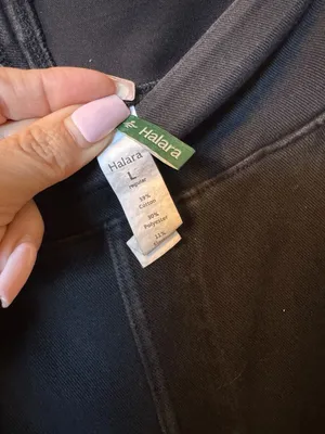 Halara Flex High Waisted Multiple Pockets Wide Leg Jeans Black Size L thumbnail 3