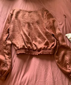 Boutique Silk Blouse Red Size M thumbnail 2