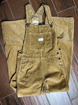 Levi’s Premium Corduroy Tan Overalls thumbnail 1