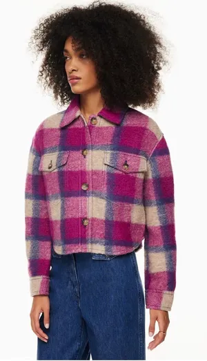Aritzia‎ The Ganna cropped shirt jacket wilfred free XS $198 NWOT thumbnail 1