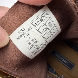 Land's End Women's Sz 8 Leather and Blue Rubber Duck Boots 502426‎ thumbnail 13