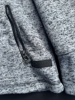 Calvin Klein Heather Gray Full-Zip Bomber Jacket thumbnail 3