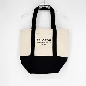 Peloton Together We Go Far Tote Bag Black‎ Canvas Gym Travel thumbnail 2