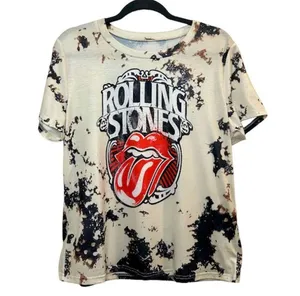 Tie Dye Rolling Stones Graphic Print T-shirt. New. Size 2X thumbnail 4
