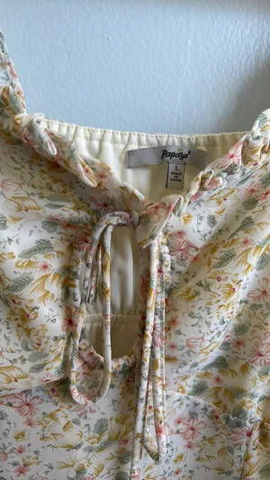 Floral Sundress Papaya Cut-Out thumbnail 3
