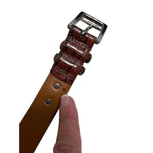 Polo Ralph Lauren Brown Italian Leather Dress Belt Unisex Size 32/80 SKU 6992 thumbnail 8