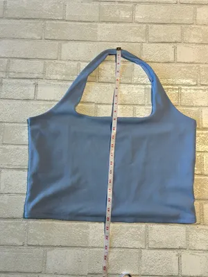 Abercrombie and Fitch Light Blue Ribbed Coastal Halter Top thumbnail 5