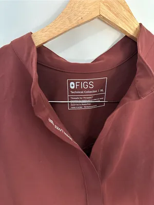 Figs Rafaela Oversized Scrub Top walnut extra large thumbnail 3