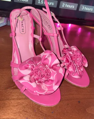 Vintage Coach Pink Heels  thumbnail 1