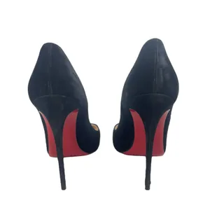 Christian Louboutin So Kate 120 Suede Pointed Toe Pumps Black Size 38 thumbnail 9