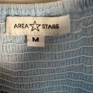 Area Stars Eyelet Trim Light Blue Long Sleeve Square Neck Dress Size Medium thumbnail 14