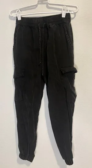 Dress Forum charcoal Black Cargo Jogger Pants small thumbnail 1