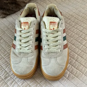 Adidas Gazelle Bold cream maple leaf 3stripe Womens rubber sole sneakers 7 thumbnail 9