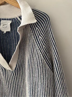 Aerie Sugar Rush Chenille Sweater Marbled Blue‎ thumbnail 4