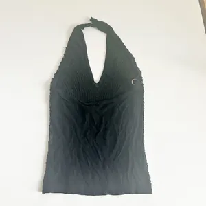 Forever 21 Womens‎ Black Sequin Halter V-Neck Y2K Glam Party Knit Top Size M thumbnail 5