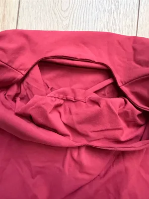 Free People Intimately Women's Long-Sleeve V-Neck Top Burgundy Red Size M / L thumbnail 7