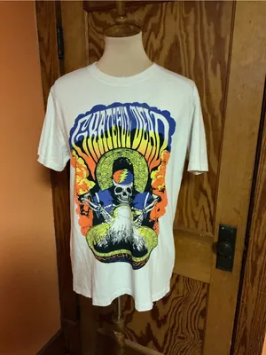 Grateful Dead Crystal Ball Skeleton Junk Food Clothing Made USA Tee M thumbnail 6