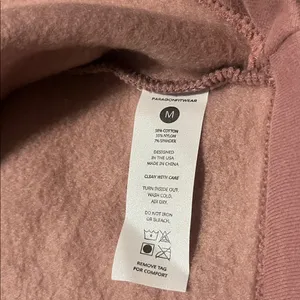 Paragon FitWear Women’s Fleece Lined Cropped‎ Dusty Pink Crewneck Sweatshirt thumbnail 5