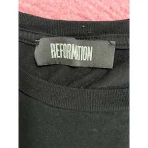 Reformation Black Muscle Tank Top 100% Tencel XS Sleeveless‎ Crew Made in USA thumbnail 3