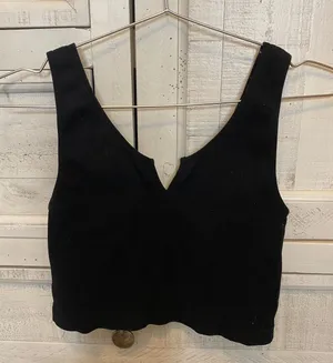 Black Crop Top Size M thumbnail 1