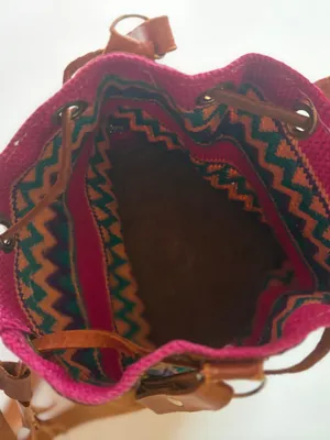 Western Boho Pattern Aztec Handmade Leather Shoulder Satchel Crossbody Bag Purse thumbnail 7