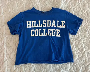Gildan Hillsdale College Cropped Tee thumbnail 1