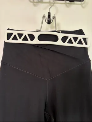 OFFLINE By Aerie Real Me High Waisted Crossover Flare Legging. Black. Medium. thumbnail 6