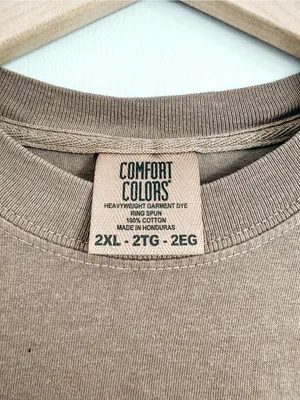 Comfort Colors Brown Teddy Bear Starbucks Graphic Cotton Shirt 2XL thumbnail 3