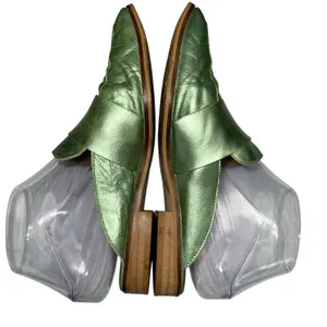 Free People Mule Size 36 US 6 At Ease Loafer Slip On Shoes Green Made‎ In Spain thumbnail 6