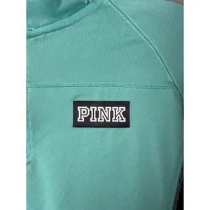 PINK‎ Victoria's Secret Women Pullover Small Mint Green Quarter Zip Athleisure thumbnail 4
